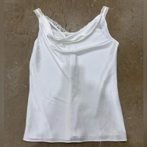 White House Black Market Cowl Neck Lace Cami